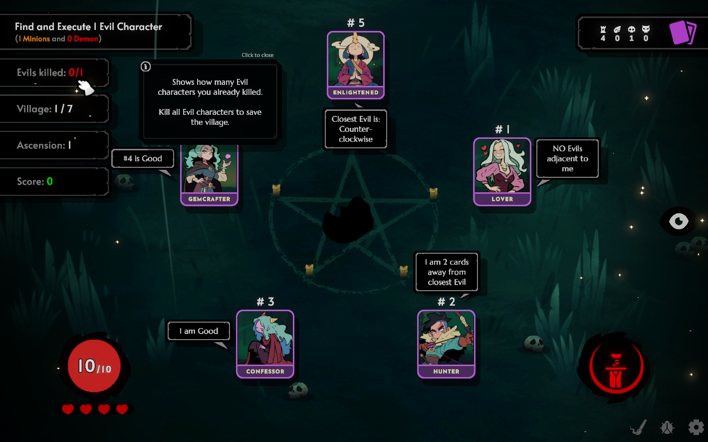 Demon Bluff Game Screenshot