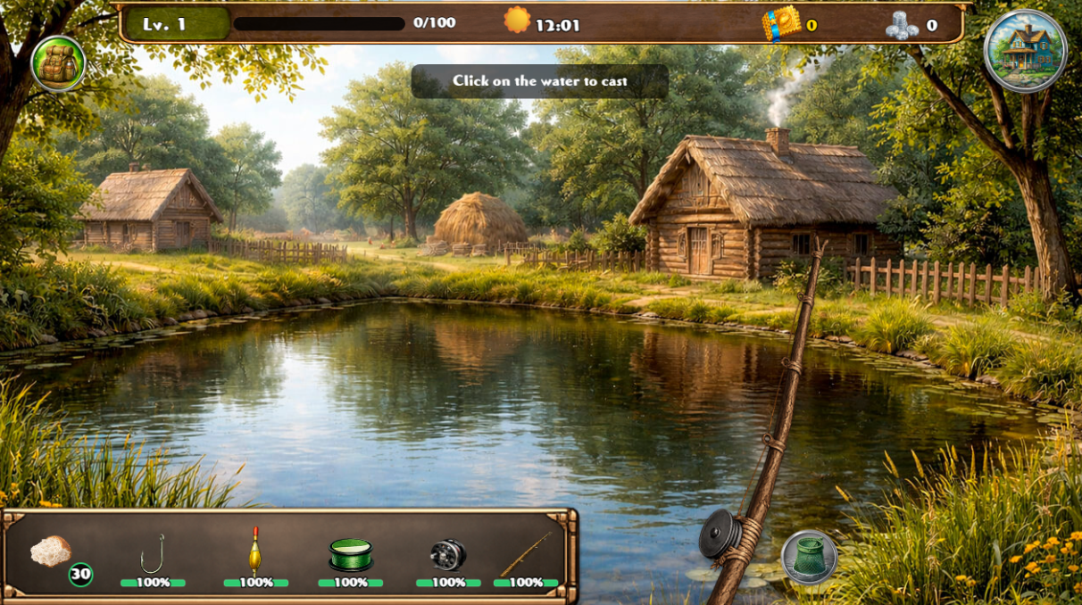 Fishing with a Rod Game Screenshot