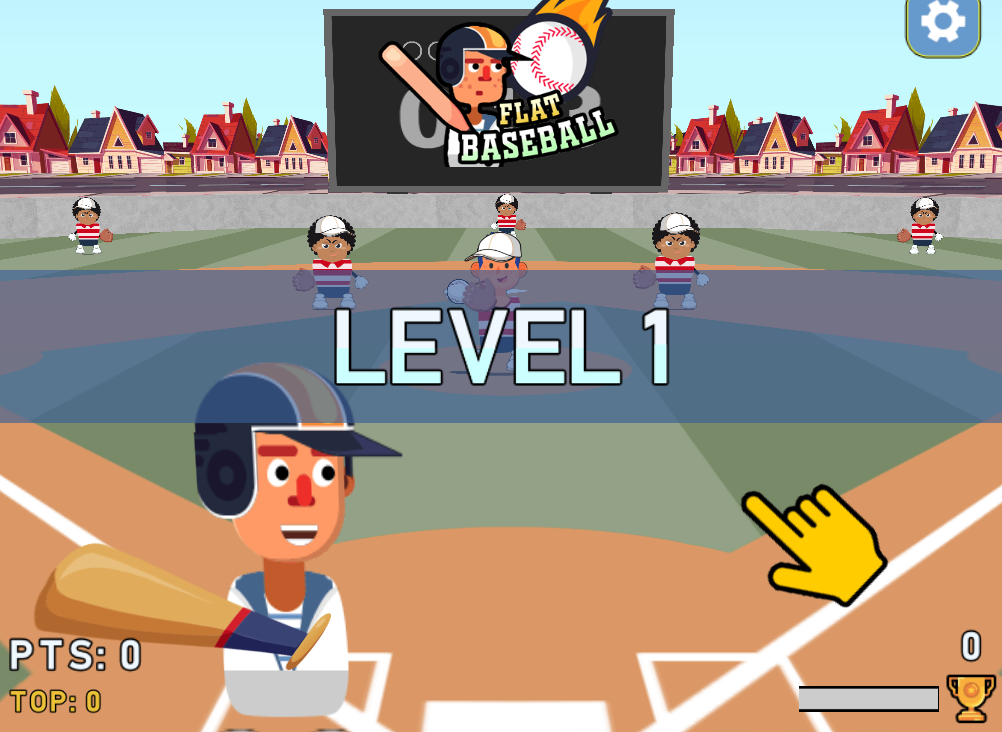 Flat Baseball Game Screenshot
