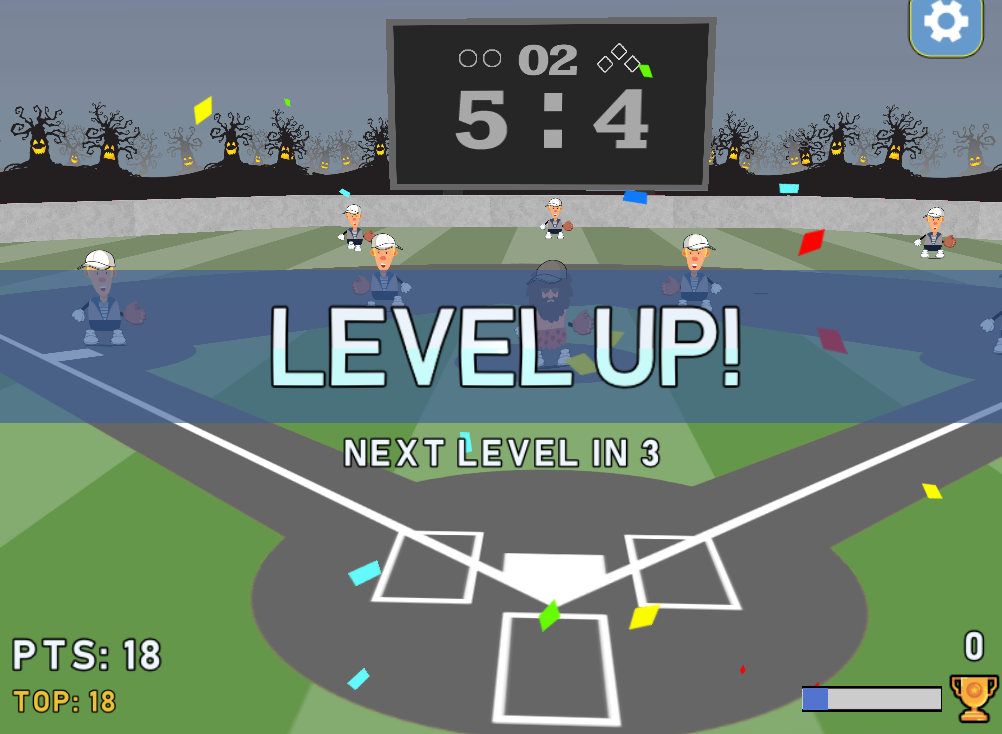 Flat Baseball Game Screenshot